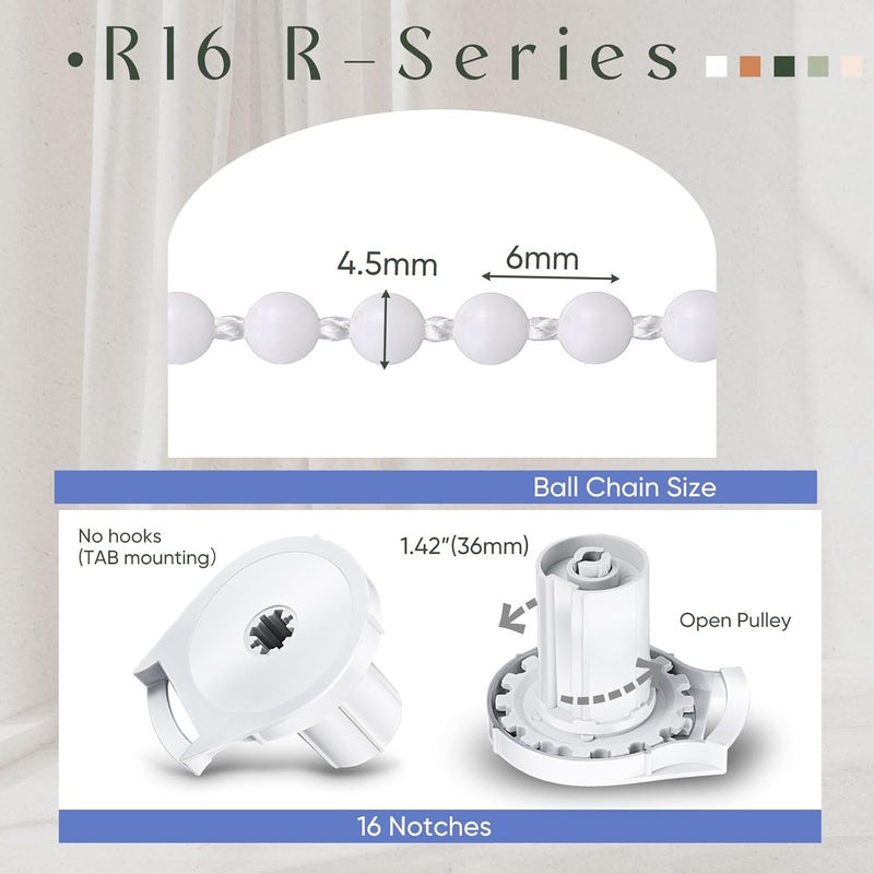 Datanly 2 Pcs R16 Roller Shade Clutch for 1.5" Tube Replacement Parts 38mm Roller Blind Clutch Replacement - Image 3